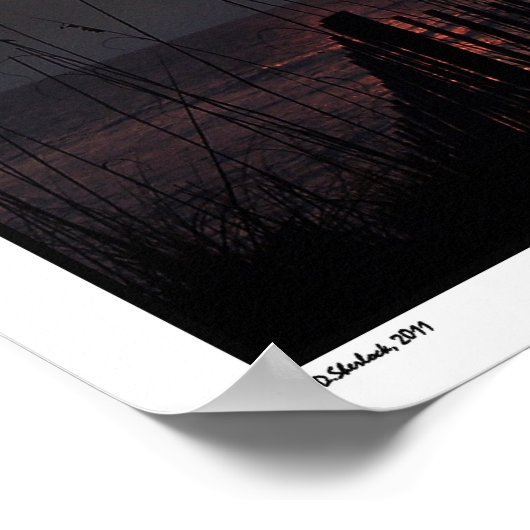 Beach Sunrise "Be Noble" Poster (Hoek)