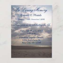 Beach Sunrise | Begrafenis | Herdenkingsdienst Kaart