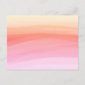 Beach sunrise behalve de datum aankondiging briefk (Achterkant)