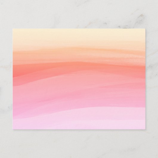 Beach sunrise behalve de datum aankondiging briefk (Achterkant)