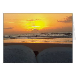 Beach Sunrise Blessing Card, behoort tot de Sunris