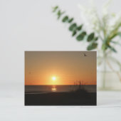 Beach Sunrise Briefkaart (Staand voorkant)