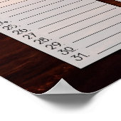 Beach Sunrise Classroom Size Birthday Calendar Poster (Hoek)