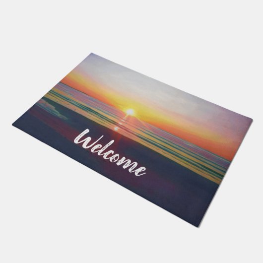 Beach Sunrise  Deurmat (Schuin)