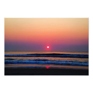 Beach Sunrise Foto Afdruk