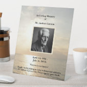 Beach Sunrise Funeral Memorial voetstuk Reclamebord Met Voetstuk (Insitu)
