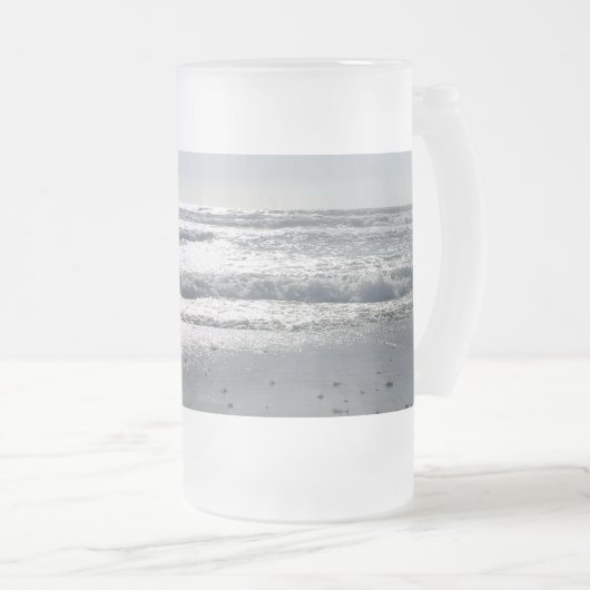 Beach Sunrise Matglas Bierpul (Voorkant rechts)