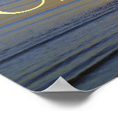 Beach Sunrise: Omarm vreugde bevestiging Poster (Hoek)