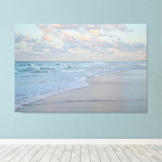 Beach Sunrise over Calm Water Artistic Art Print (Insitu (Houten vloer))