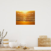 Beach Sunrise Peace Promise Poster (Keuken)