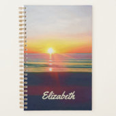 Beach Sunrise Personalized Planner (Voorkant)