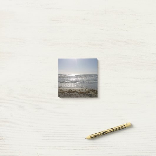 Beach Sunrise Post merkt op Post-it® Notes (Op bureau)