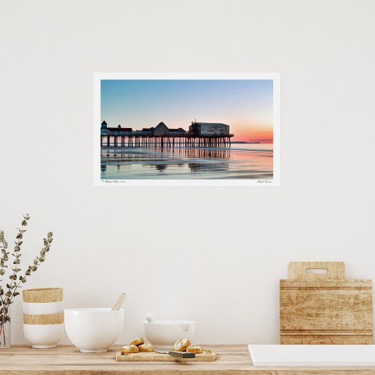 Beach Sunrise Poster (Keuken)