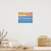 Beach Sunrise Poster (Keuken)