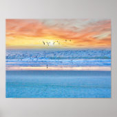 Beach Sunrise Poster (Voorkant)