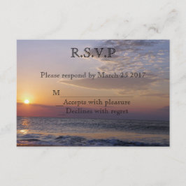 Beach Sunrise RSVP Kaartje