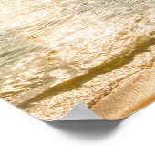 Beach Sunrise Sky boven de vrede in het Inspireren Poster (Hoek)