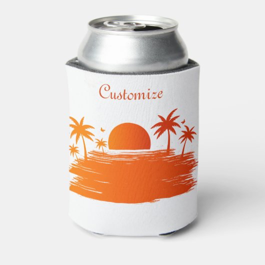 Beach Sunrise Sunset Thunder_Cove Blikjeskoeler (Blikje Achterkant)