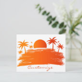 Beach Sunrise Sunset Thunder_Cove Briefkaart (Staand voorkant)