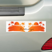 Beach Sunrise Sunset Thunder_Cove Bumpersticker (Op auto)