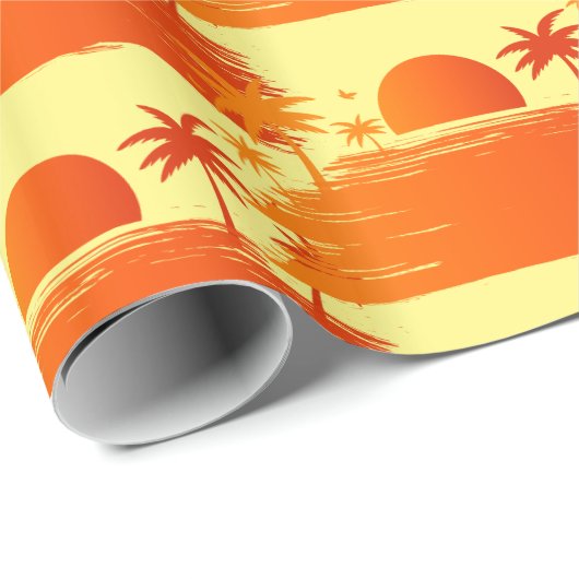 Beach Sunrise Sunset Thunder_Cove Cadeaupapier (Rol Hoek)