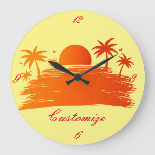 Beach Sunrise Sunset Thunder_Cove Grote Klok