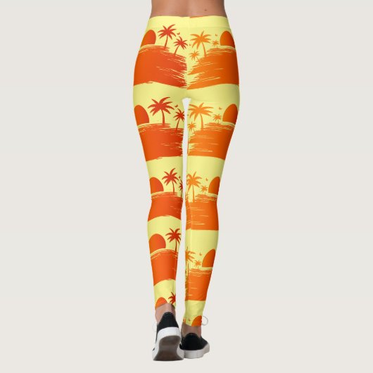 Beach Sunrise Sunset Thunder_Cove Leggings (Achterkant)