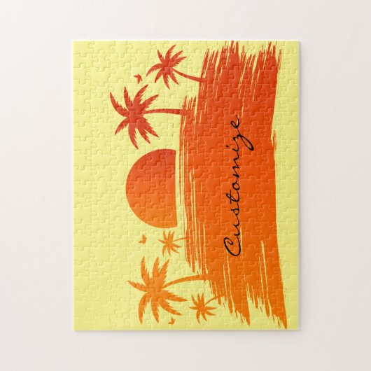 Beach Sunrise Sunset Thunder_Cove Legpuzzel (Verticaal)