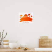 Beach Sunrise Sunset Thunder_Cove Poster (Keuken)