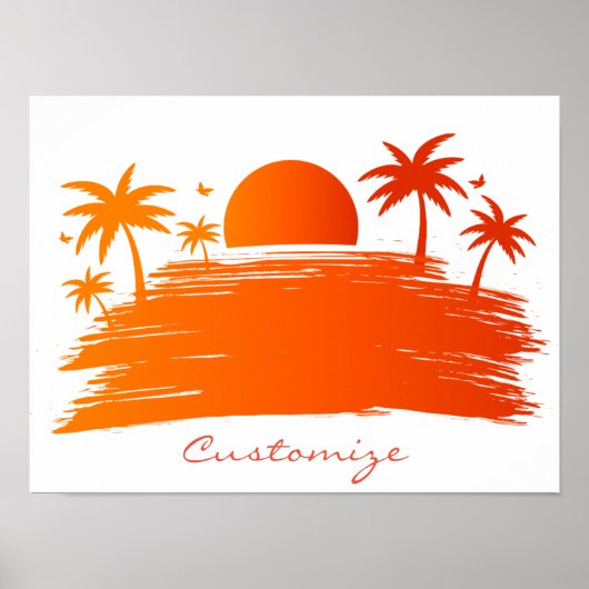 Beach Sunrise Sunset Thunder_Cove Poster (Voorkant)