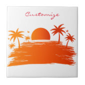 Beach Sunrise Sunset Thunder_Cove Tegeltje (Voorkant)