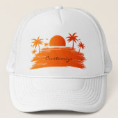 Beach Sunrise Sunset Thunder_Cove Trucker Pet (Voorkant)