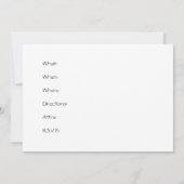 Beach Sunrise Uitnodiging (Achterkant)