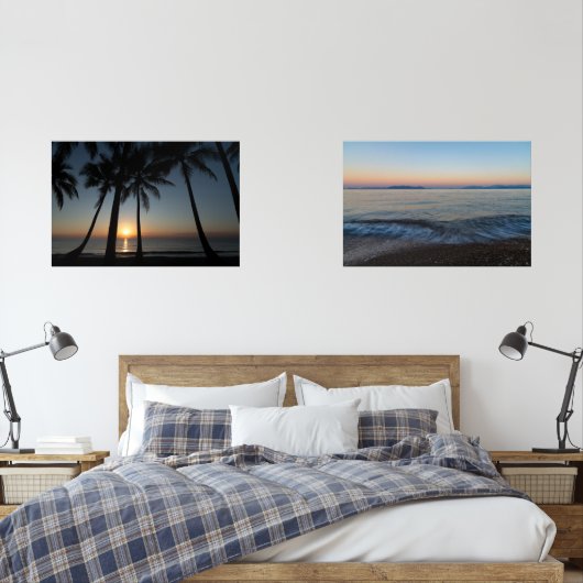 Beach Sunrise Wall Art – Set of Ocean Prints (Slaapkamer)