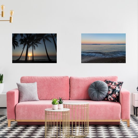 Beach Sunrise Wall Art – Set of Ocean Prints (Woonkamer)