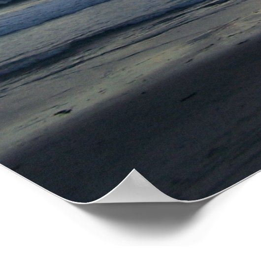 Beach Sunset 2 Peter 3:9 Afdruk Poster (Hoek)