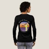 Beach Sunset · Aangepaste gebeurtenis en zakelijke Tri-Blend Shirt (Achterkant)
