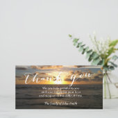 Beach Sunset After Funeral Memorial Bedankt (Staand voorkant)