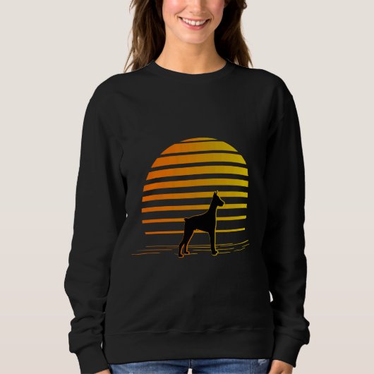 Beach Sunset and Doberman Dog Trui (Voorkant)