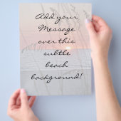Beach Sunset Background Flyer (Hand)