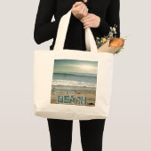 Beach Sunset Beach Bag Grote Tote Bag (Voorkant (product))
