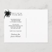 Beach Sunset Behuisd naar Florida New Home Aankondigingskaart (Achterkant)