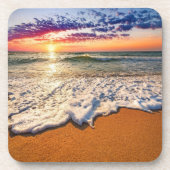 Beach Sunset Bier Onderzetter (Voorkant)