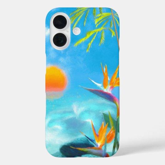 BEACH SUNSET Birds of Paradise Case-Mate iPhone Case (Achterkant)