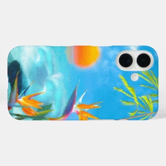 BEACH SUNSET Birds of Paradise Case-Mate iPhone Case (Achterkant (horizontaal))