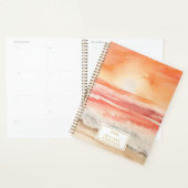 Beach Sunset Boho Waterverf Planner (Display)
