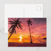 Beach Sunset briefkaart (Voorkant / Achterkant)