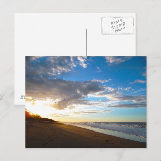 Beach Sunset Briefkaart (Voorkant / Achterkant)