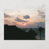 Beach Sunset Briefkaart (Voorkant)