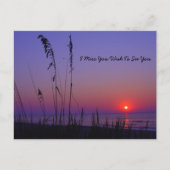 Beach sunset briefkaart (Voorkant)